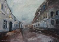 Urbanistic - Old Town - Oil On Canvas