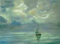 Morning Sail - Oil Paintings - By Luisfnogueira Nogueira, Impressionism Painting Artist