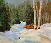 Winter - Oil Paintings - By Luisfnogueira Nogueira, Impressionism Painting Artist