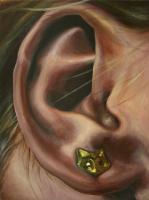 Foxy Ear - Acrylic Paint Paintings - By Zoe Cappello, Painting Painting Artist