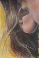 Ear - Acrylic Paint Paintings - By Zoe Cappello, Painting Painting Artist