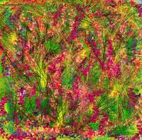Flower Leaves - Computer Digital - By Ariane Rockfield, Post-Modern Digital Artist
