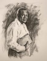 The Preacher - Charcoal Drawings - By Tom Jackson, Sketch Drawing Artist