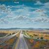 I-40 East - Pastel Paintings - By Tom Jackson, Realism Painting Artist