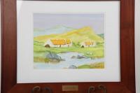 Thached Cottage County Cork Ireland - Watercolor Paintings - By Noel Forsythe, Watercolor Painting Artist