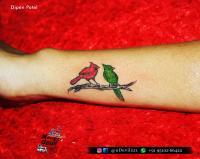 Love Birds Tattoo - Ink  Needles Other - By Dipen Patel, Colour Tattoo Other Artist