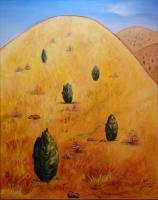 Yellow Mountain - Oil Paintings - By Scott Plaster, Impressionistic Painting Artist