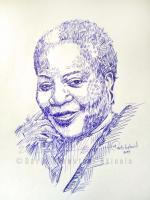 Onyeka Onwenu - Pen On Paper Drawings - By David Akinola, Artsbydavid Drawing Artist