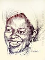 Dora Akunyili - Pen On Paper Drawings - By David Akinola, Artsbydavid Drawing Artist