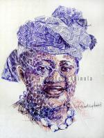 Ngozi Okonjo-Iweala - Pen On Paper Drawings - By David Akinola, Artsbydavid Drawing Artist