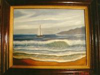 Sailing - Oil On Canvas Paintings - By Joanne Knox, Originals Painting Artist