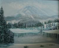 Winter - Oil On Canvas Paintings - By Joanne Knox, Originals Painting Artist