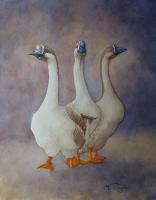 The Three Graces - Watercolor Paintings - By Kathryn Ragan, Realistic Contemporary Painting Artist