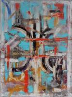 Abstract - The City Where You Live - Oil
