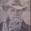 Lonesome Dove Robert Duvall - Pencil  Paper Drawings - By Mike Guerrero, Black And White Drawing Artist