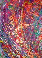 Rain Forest - Acrylic On Canvas Paintings - By Jim Mcgonigal, Abstract Painting Artist