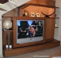 Home Theater Cabinet - Custom Woodwork Woodwork - By Steve Casey, Contemporary Woodwork Artist