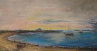 Sunset On The Bay - Oil Paintings - By Brian Pier, Impressionist Painting Artist