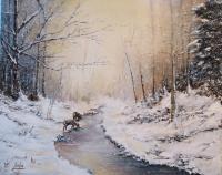 Winters First Snow - Add New Artwork Medium Paintings - By Brian Pier, Add New Artwork Style Painting Artist