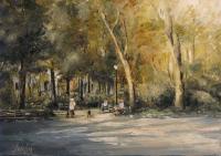The Daily Walk Study - Oil Paintings - By Brian Pier, Impressionist Painting Artist