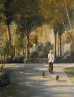 Cityscapes - Morning In The Park - Oil