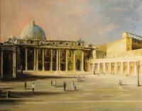 San Pietro Basilica - Oil Paintings - By Brian Pier, Impressionist Painting Artist