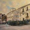 Caffe All Aperto Orvieto Square - Oil Paintings - By Brian Pier, Impressionist Painting Artist