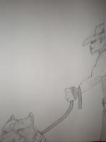 Generation 1 - A Dog And A Man - Pencil And Paper