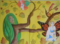Women As Nature - Water Color And Oil Painting Paintings - By Sampa Acharya, Canvas Painting Artist