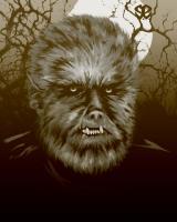 The Wolfman - Photoshop Digital - By Sean Eddingfield, Frameable Digital Artist