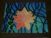Lotus Flower - Oil Paintings - By Patricia Maniaci, Printmaking Painting Artist