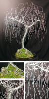 Gentle Willow Wire Tree Sculpture - Wire Sculptures - By Salvatore Villano, Nature Sculpture Artist