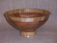 Compound Stave Bowl - Wood Woodwork - By Greg Sayers, Lathe Turned Woodwork Artist