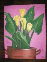 Painting Class - Yellow Flowers - Acrylic