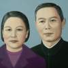 My Uncle And Aunt - Oil On Canvas Paintings - By Qiufen Wei Marmo, Realism Painting Artist