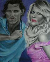 Its Just A Fantasy - Mixed Media Drawings - By Becky Parker, Realism Drawing Artist