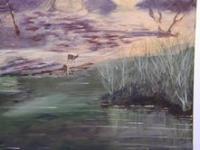 Water Brooks - Acrylic Paintings - By Sam Mcilwain, Realism Painting Artist