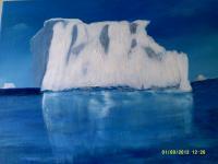 The Mitchell Ice Berg - Acrylic Paintings - By Sam Mcilwain, Realism Painting Artist