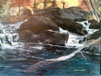 Landscape - Fall In The Blueridge Mnts - Acrylic