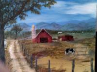 Old Barn Series  1 - Acrylic Paintings - By Sam Mcilwain, Realism Painting Artist