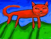 Cat - Digital Paintings - By Eric Kovalsky, Surrealism Painting Artist