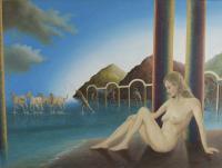 Amphitrite - Canvas Paintings - By John Haanstra, Surrealism Painting Artist