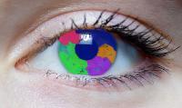 Colored Eye - Photo Shop Digital - By Shayna Degroot, Photo Shop Digital Artist
