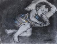When I Was A Kid - Charcoal Drawings - By John Biro, Drawing Drawing Artist
