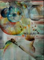 Painting - Old Dream - Aquarelle