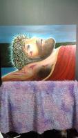 The End Of Jesus - Oil Paintings - By Luis Guerrero, Portrait Painting Artist
