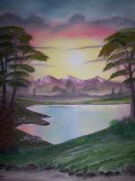 Mornrise - Oil Paintings - By Linda Garner, Wet To Wet Painting Artist