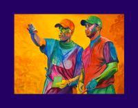 Golfers - Team Work - Watercolor