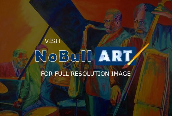 Jazz - Monk   Trane At The Five Spot - Watercolor