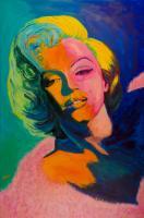 Marilyn Monroe - Watercolor Paintings - By Mako Hughes, Unique Usage Of Pure Colors Painting Artist